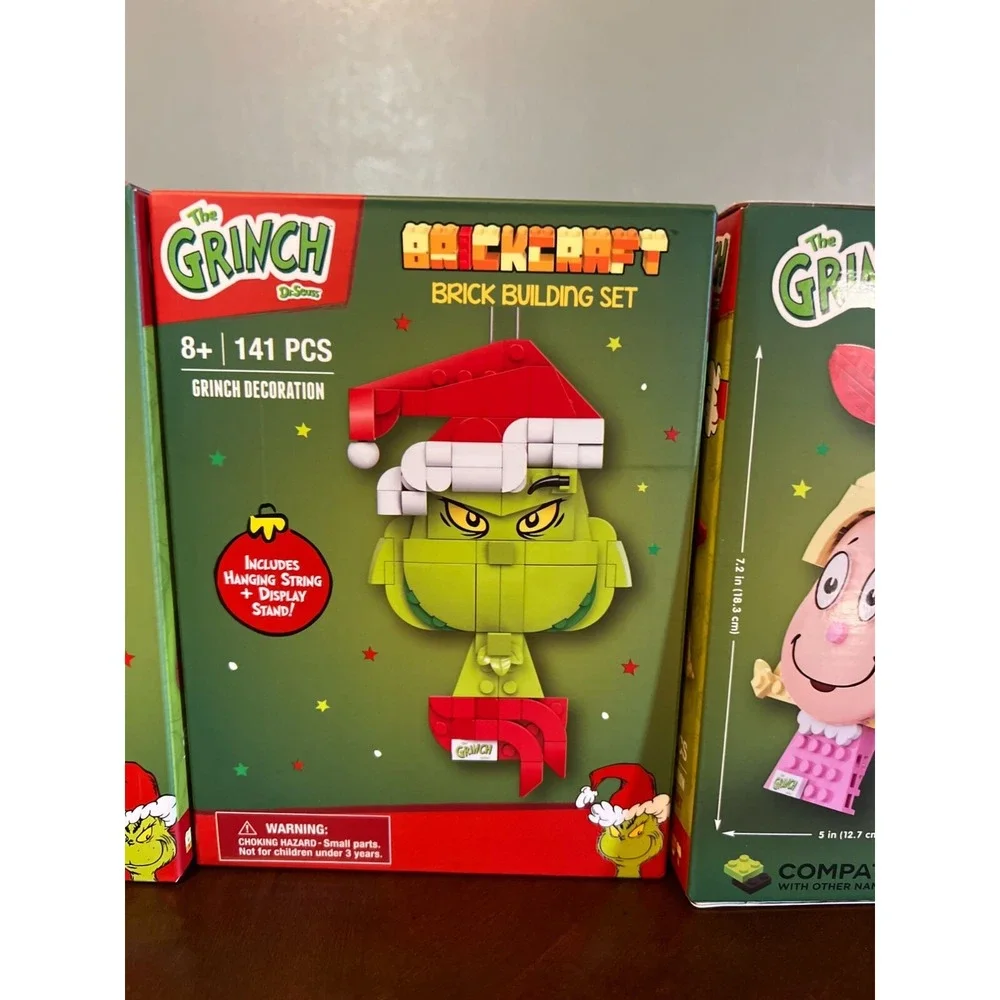 The Grinch Brickcraft Building Set 3-Pack Grinch Max & Cindy Lou lego compatible